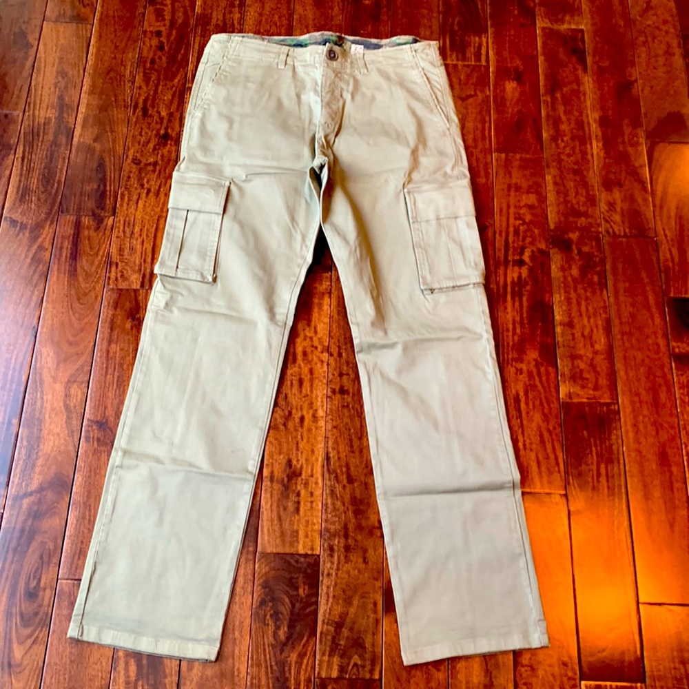Mens Cargo Pant, Vintage 55, Made In Italy, 32, Green, New Never Worn
